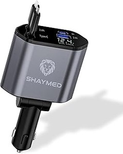 Cargadores de coche con cable integrado