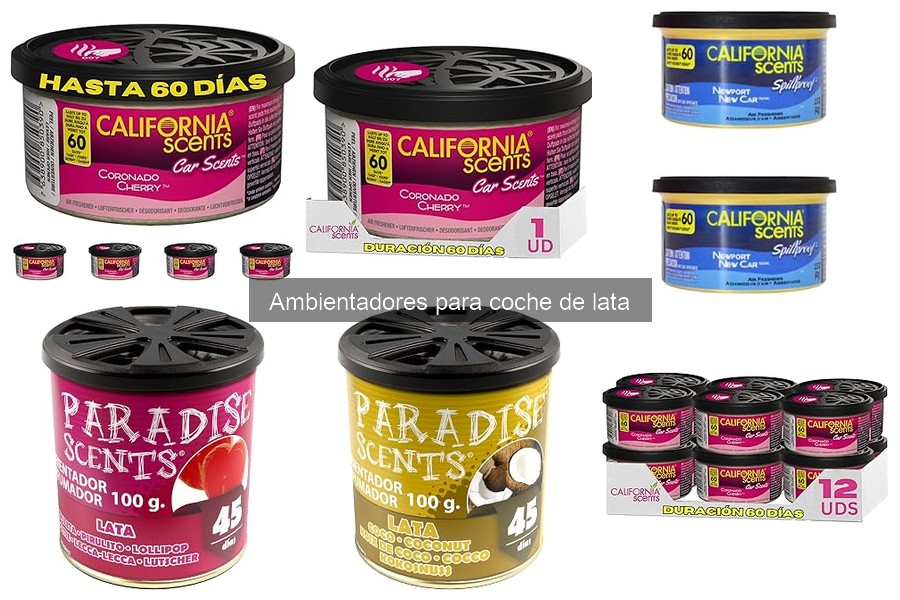 Alternativas a ambientadores de lata para coche