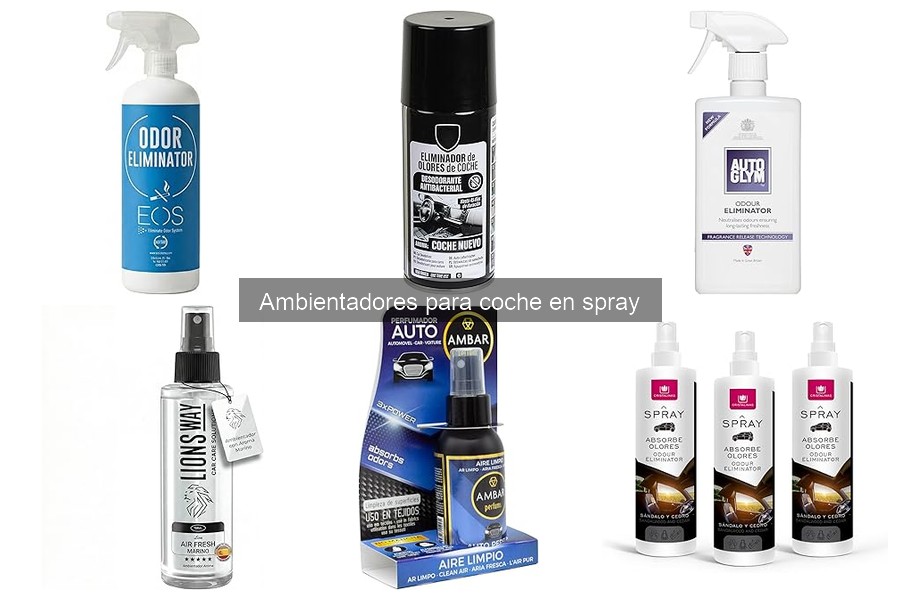 Alternativas a ambientadores en spray para coche