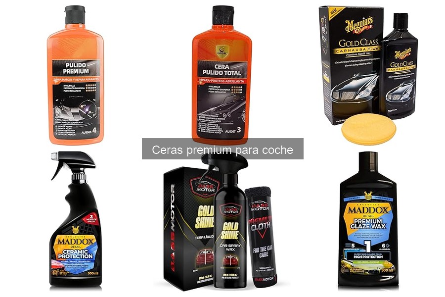 Alternativas a ceras premium para coche: opciones económicas