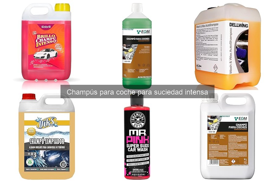 Alternativas a champús para suciedad intensa del coche