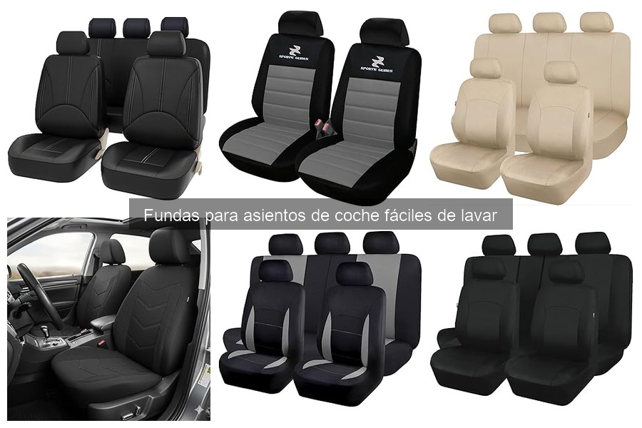 Alternativas a fundas para asientos de coche fáciles de lavar