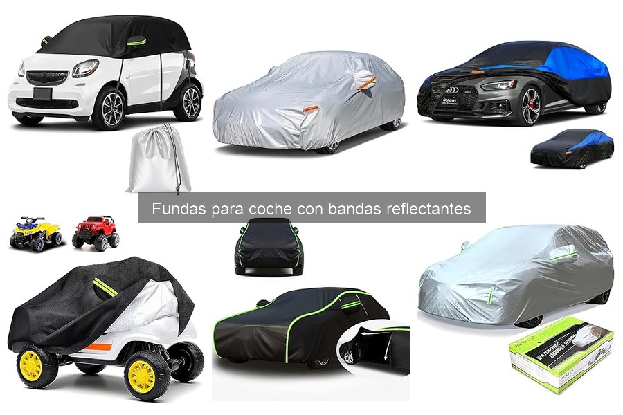 Alternativas a fundas para coche con bandas reflectantes