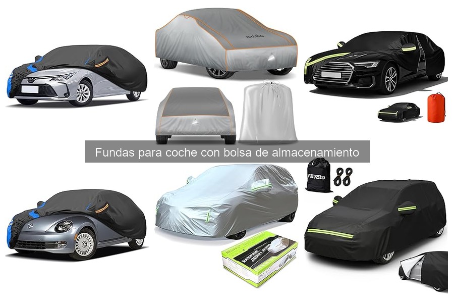 Alternativas a fundas para coche con bolsa de almacenamiento