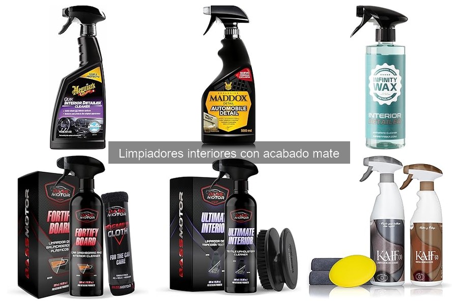 Alternativas a limpiadores interiores con acabado mate