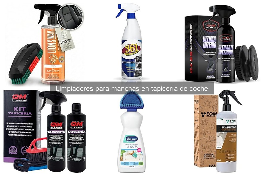 Alternativas a limpiadores para tapicería de coche