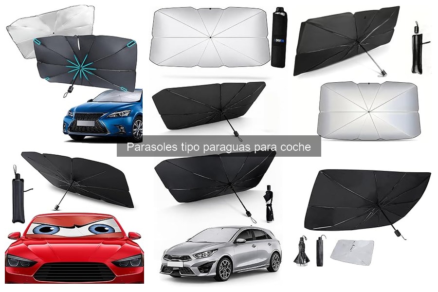 Alternativas a parasoles tipo paraguas para coche