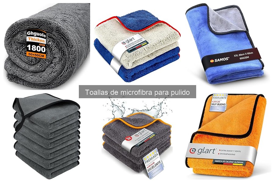 Alternativas a toallas de microfibra para pulido de coches