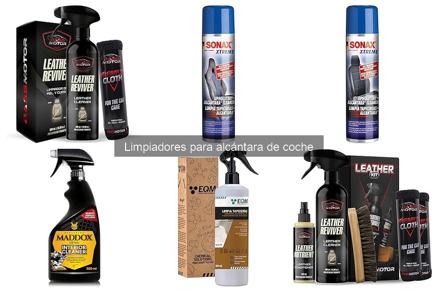 Alternativas económicas para limpiar alcántara de coche