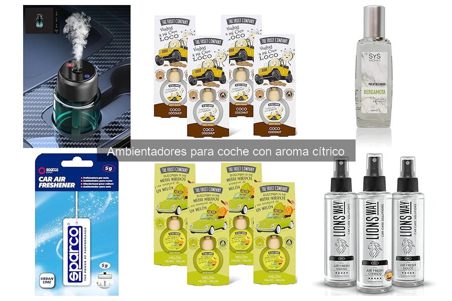 Alternativas efectivas a ambientadores de coche cítricos