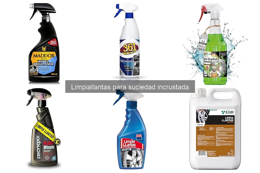 Alternativas efectivas a limpiallantas para suciedad incrustada