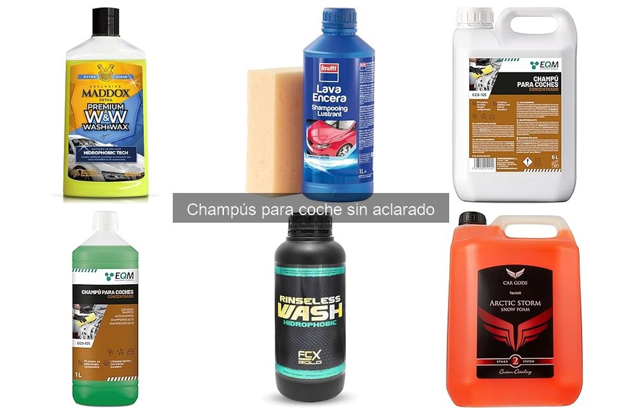 Alternativas efectivas al champú para coche sin aclarado