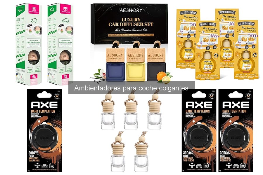 Ambientadores colgantes sin químicos para coche - Alternativas