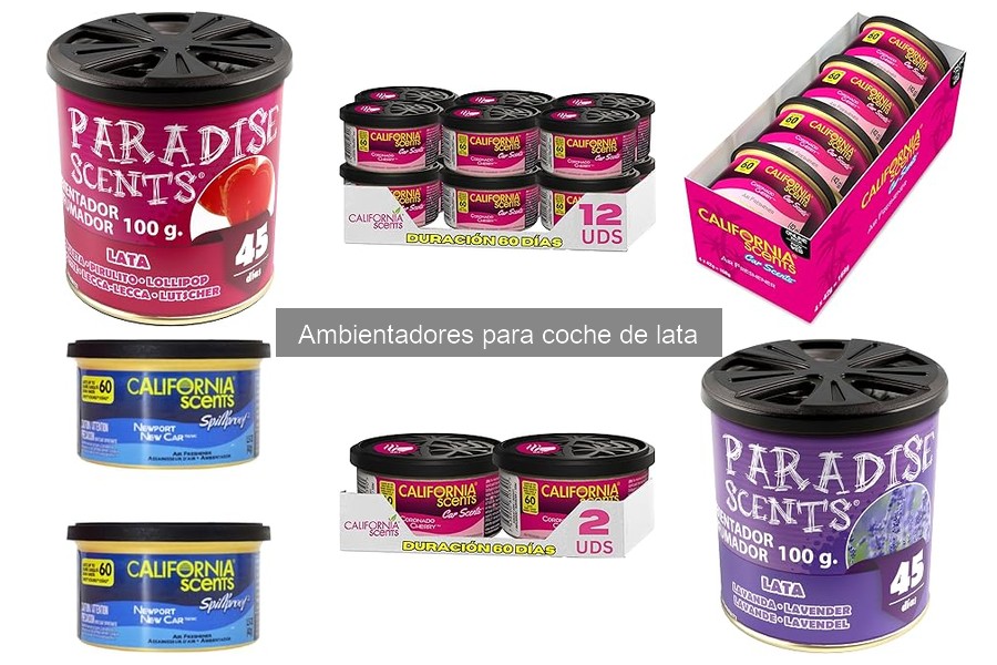 Ambientadores de lata más duraderos para tu coche