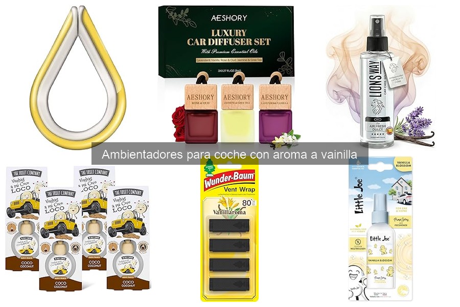 Ambientadores para coche con aroma a vainilla a buen precio