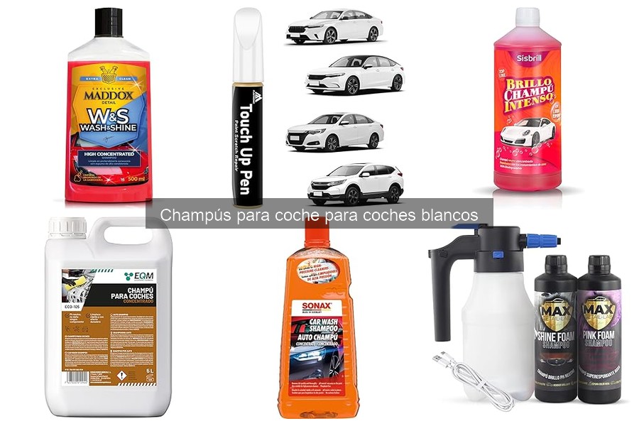 Beneficios de usar champú específico para coches blancos