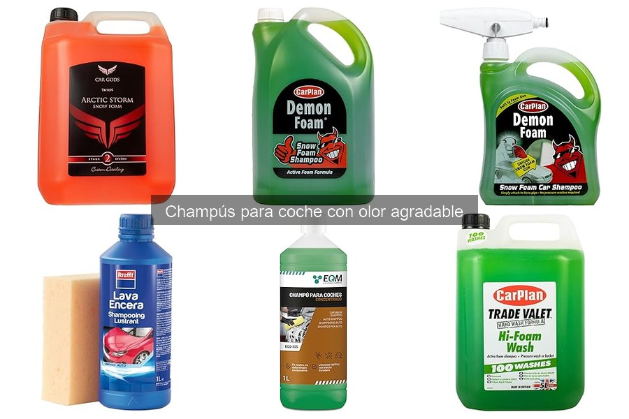 Beneficios del champú para coche con aroma agradable