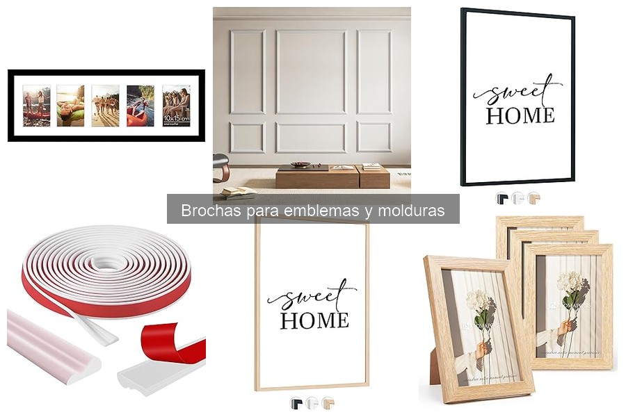 Brochas para emblemas y molduras: ¿Qué son y cómo usarlas?