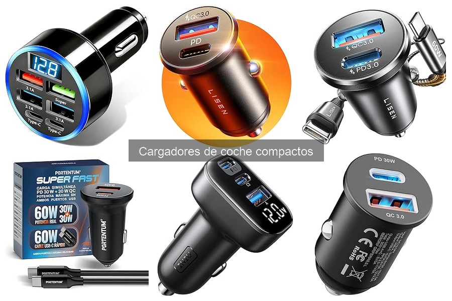 Cargadores de coche compactos: ¿Cargan varios dispositivos a la vez?