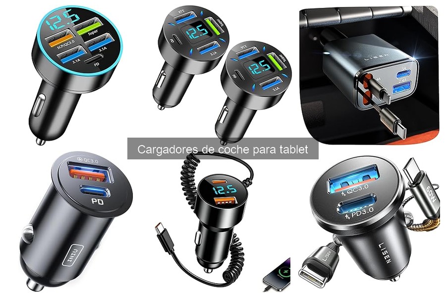 Cargadores de coche para tablet: Compatibilidad iOS y Android