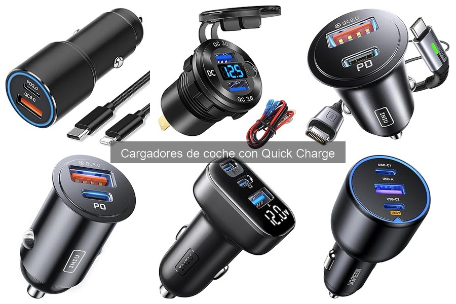 Cargadores de coche Quick Charge para tablets: Mejores opciones