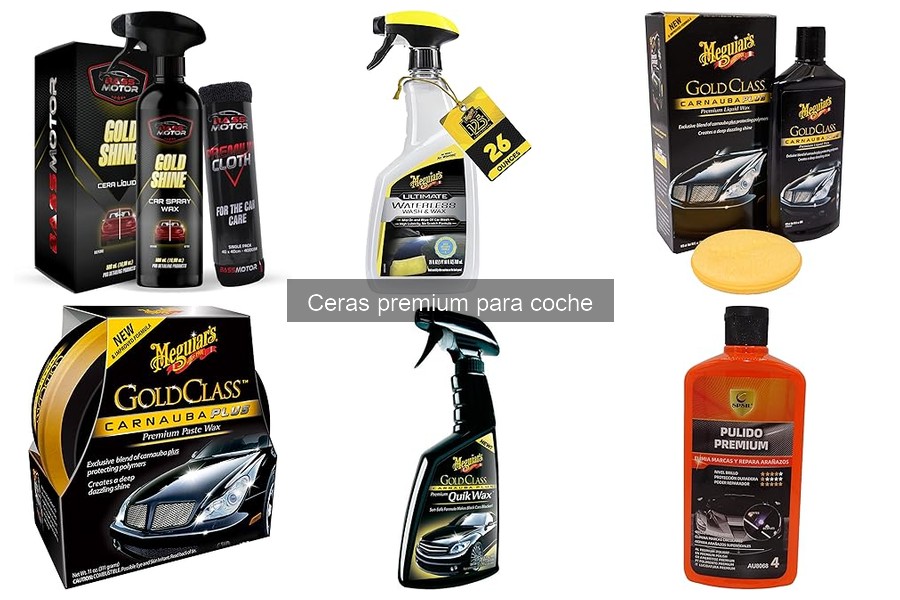 Ceras premium para coche: qué son y sus beneficios