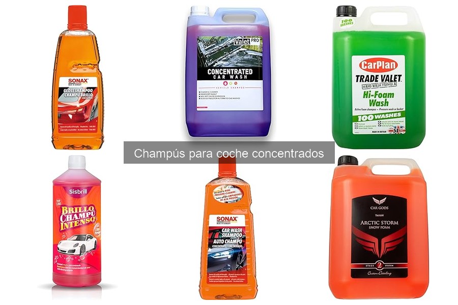 Champús concentrados vs. líquidos para coche: ¿cuál elegir?