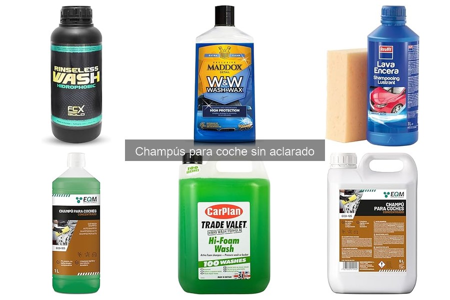 Champús para coche sin aclarado: ¿qué son y cómo funcionan?