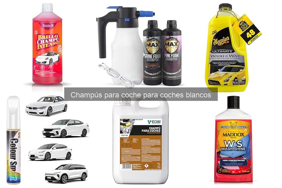 Champús para coches blancos: ¿sirven para otros color?