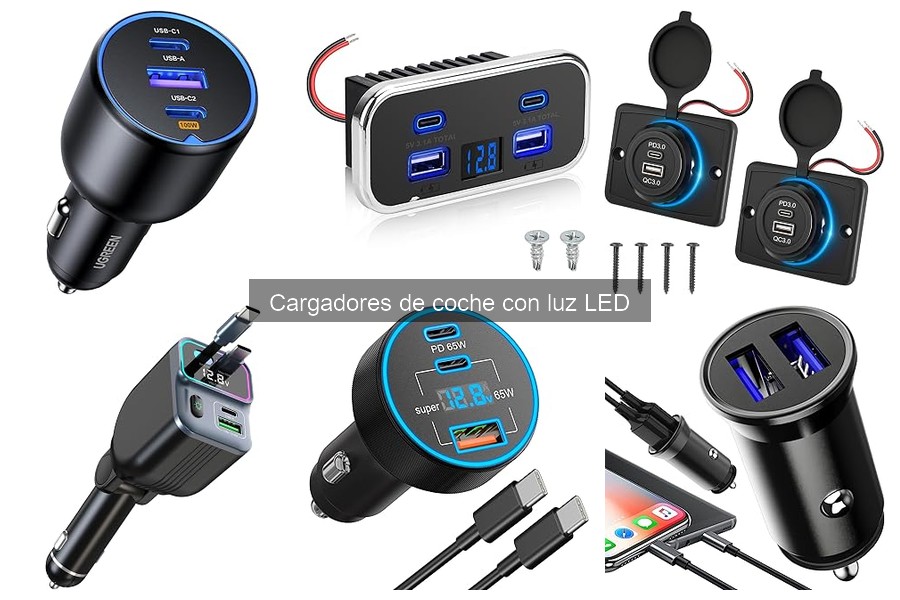 Cómo elegir el mejor cargador de coche con luz LED