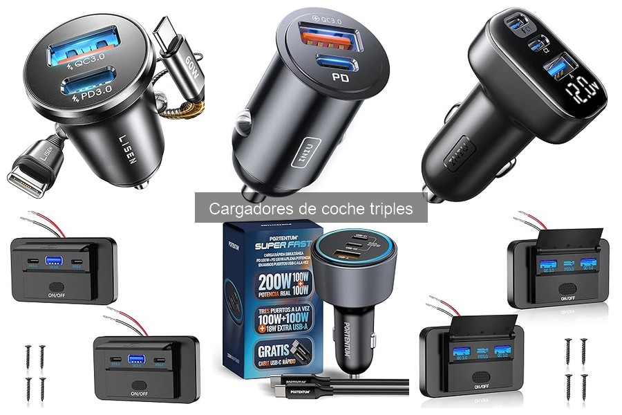 Cómo elegir el mejor cargador de coche triples