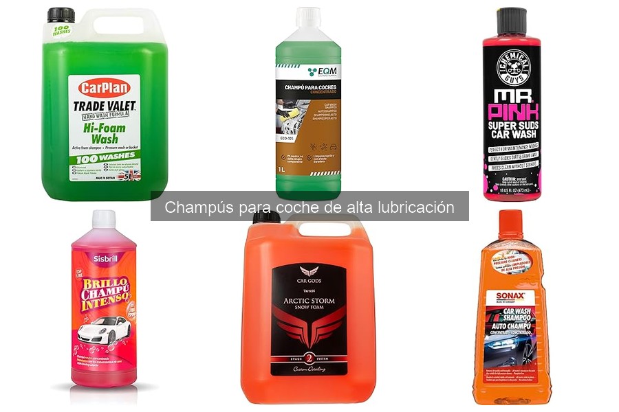 Cómo elegir el mejor champú para coche de alta lubricación