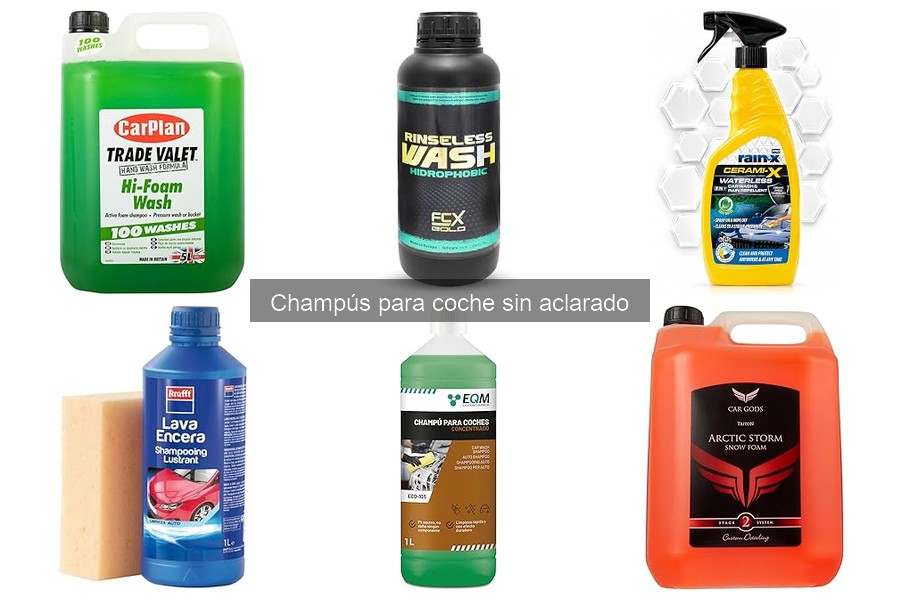 Cómo elegir el mejor champú para coche sin aclarado