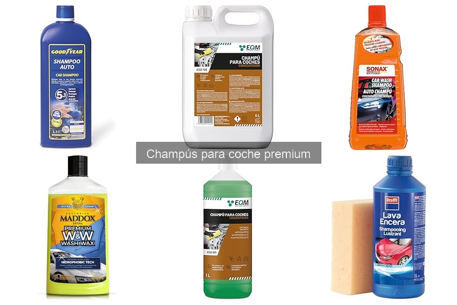 Cómo elegir el mejor champú premium para coche