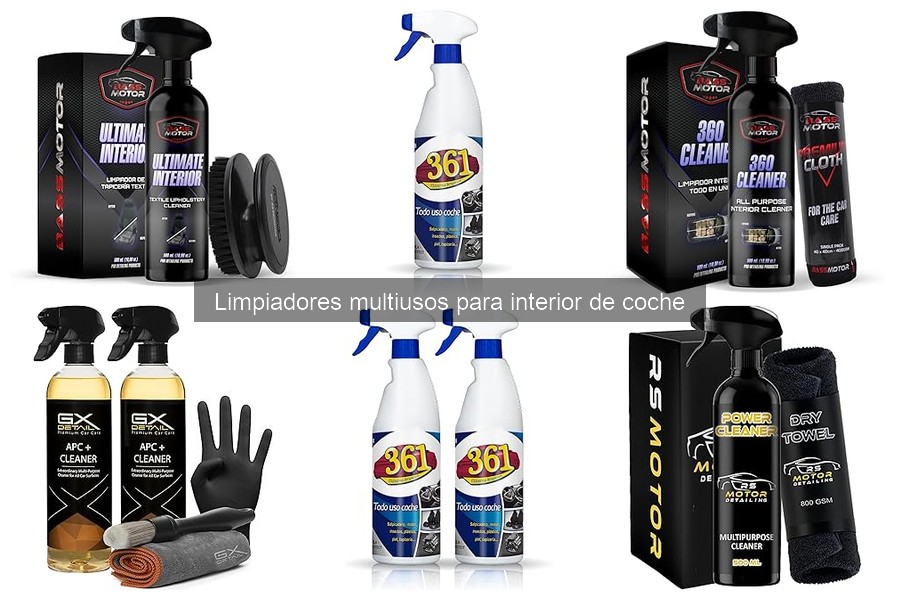 Cómo elegir el mejor limpiador multiusos para coche