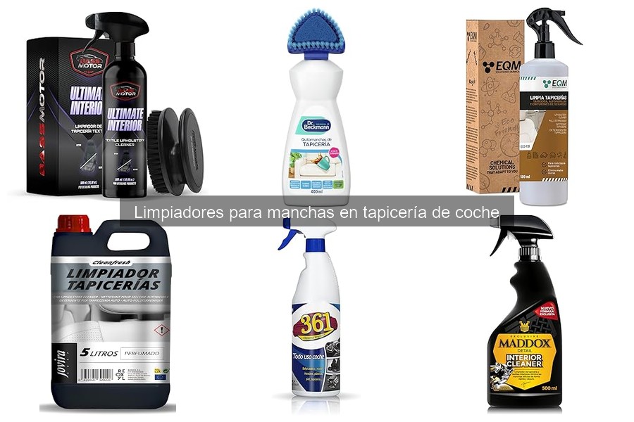 Cómo elegir el mejor limpiador para tapicerías de coche