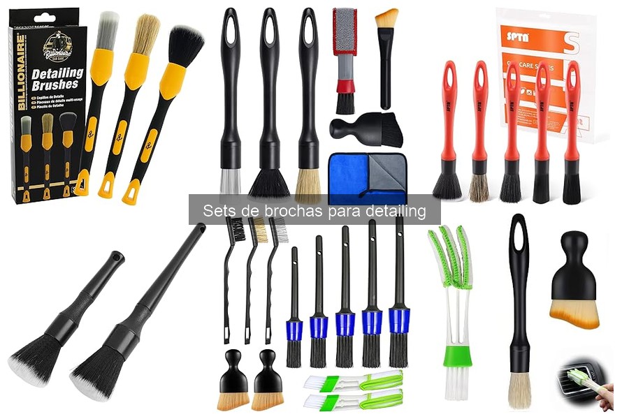 Cómo elegir el mejor set de brochas para detailing