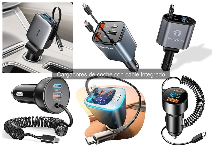 Cómo instalar un cargador de coche con cable integrado