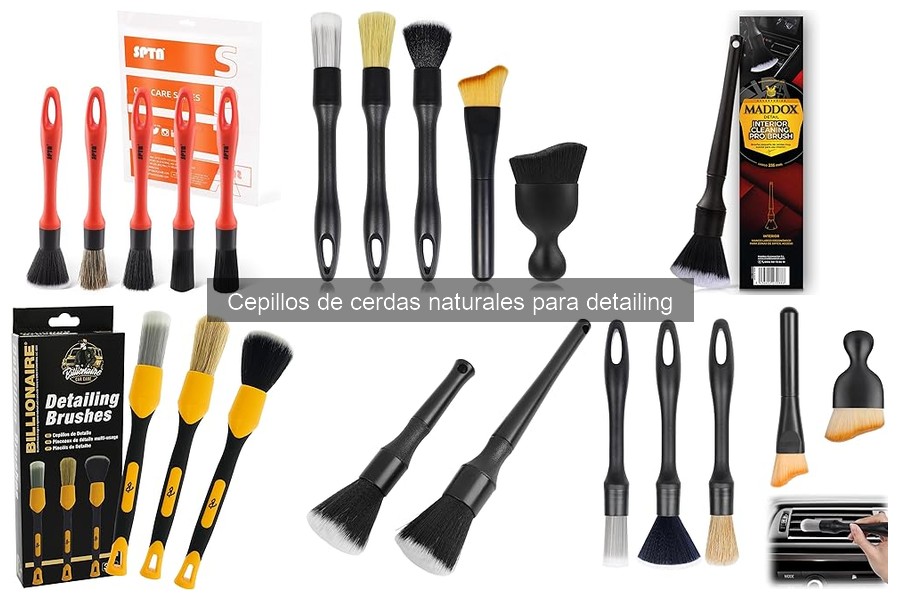 Cómo usar cepillos de cerdas naturales para detailing