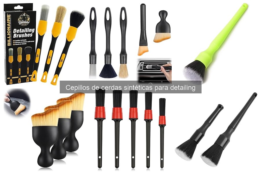 Cómo usar cepillos de cerdas sintéticas para detailing eficazmente