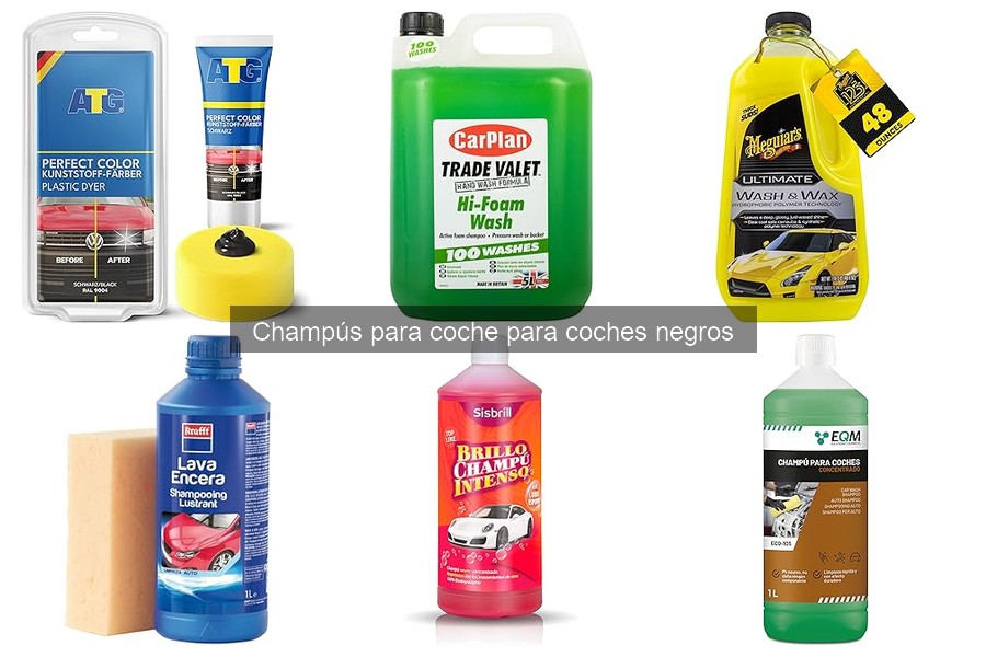 Cómo usar correctamente un champú para coche negro