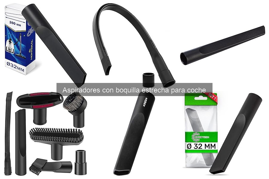 Cómo usar un aspirador con boquilla estrecha para coche
