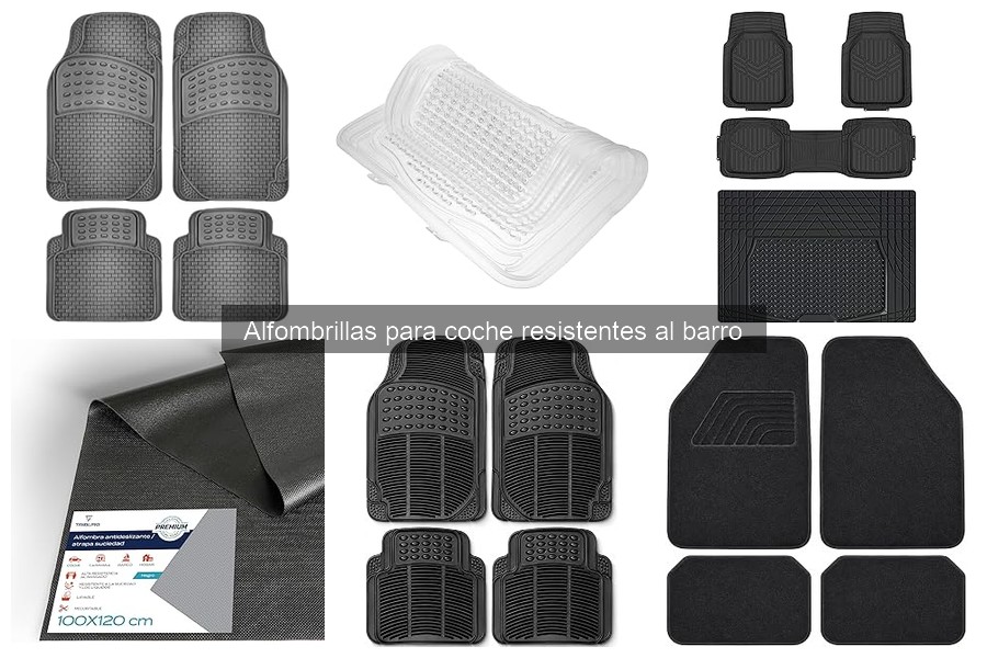 Comparativa: Alfombrillas de goma vs. tela resistentes al barro
