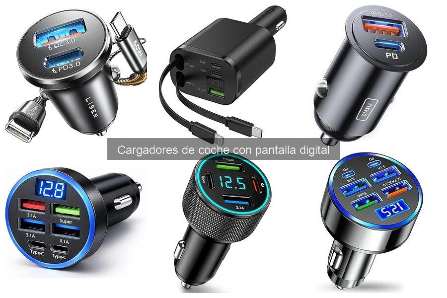 Comparativa: Cargadores de Coche con y Sin Pantalla Digital