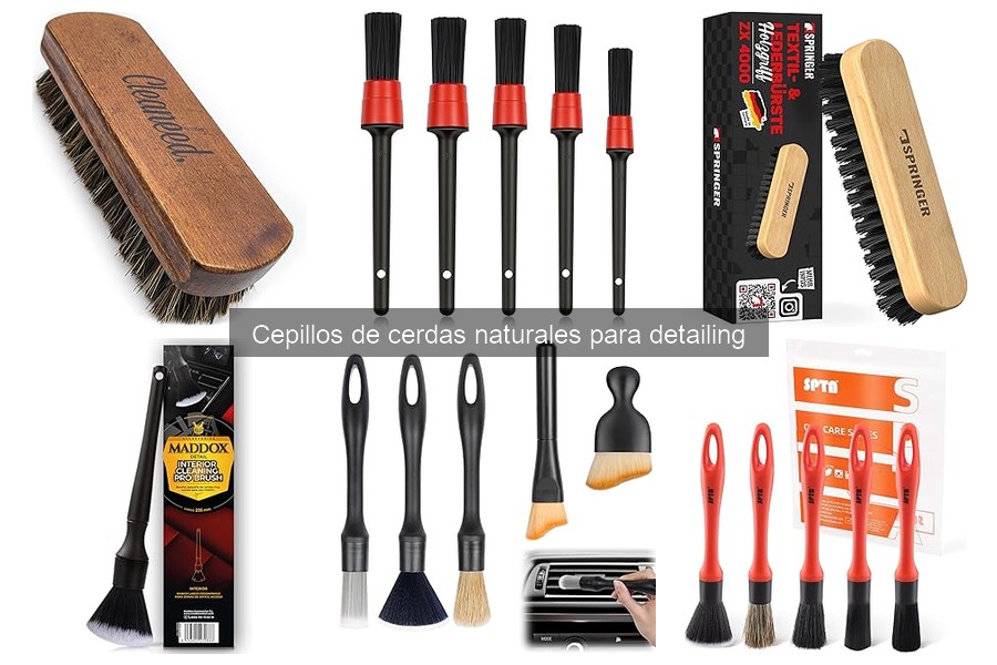 Comparativa: Cepillos de Cerdas Naturales vs Sintéticos para Detailing