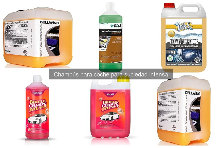 Comparativa: Champús para coche vs Detergentes convencionales