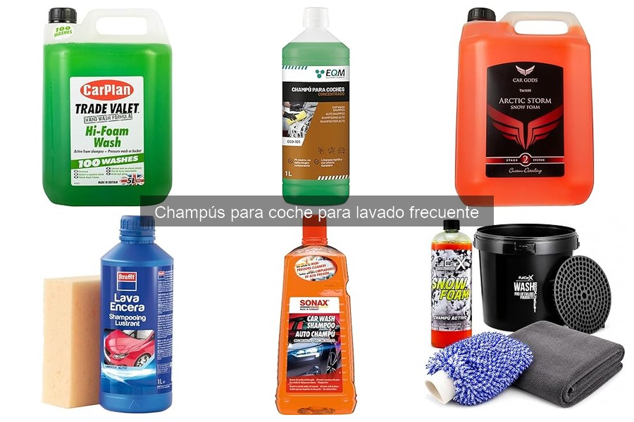 Comparativa: Champús para coche vs. Jabones comunes