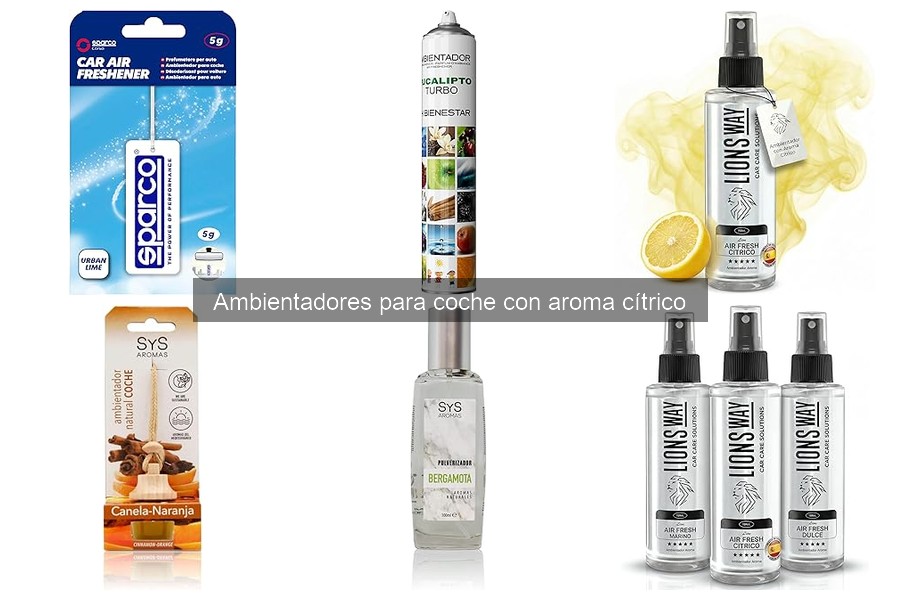 Comparativa de ambientadores cítricos para coche: Mejores marcas