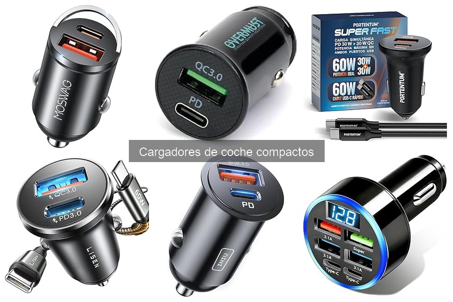 Comparativa de cargadores de coche compactos INIU y LISEN