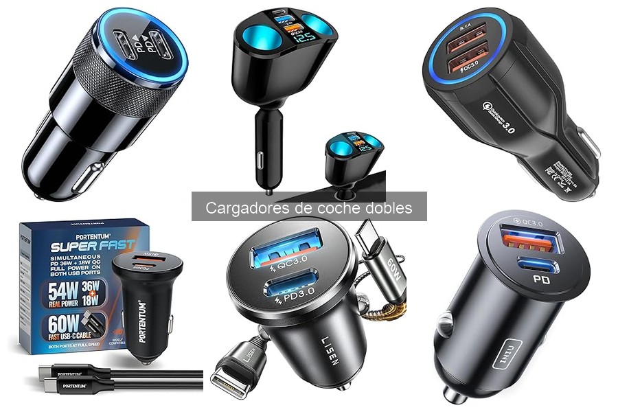 Comparativa de Cargadores de Coche Dobles: Mejores Marcas